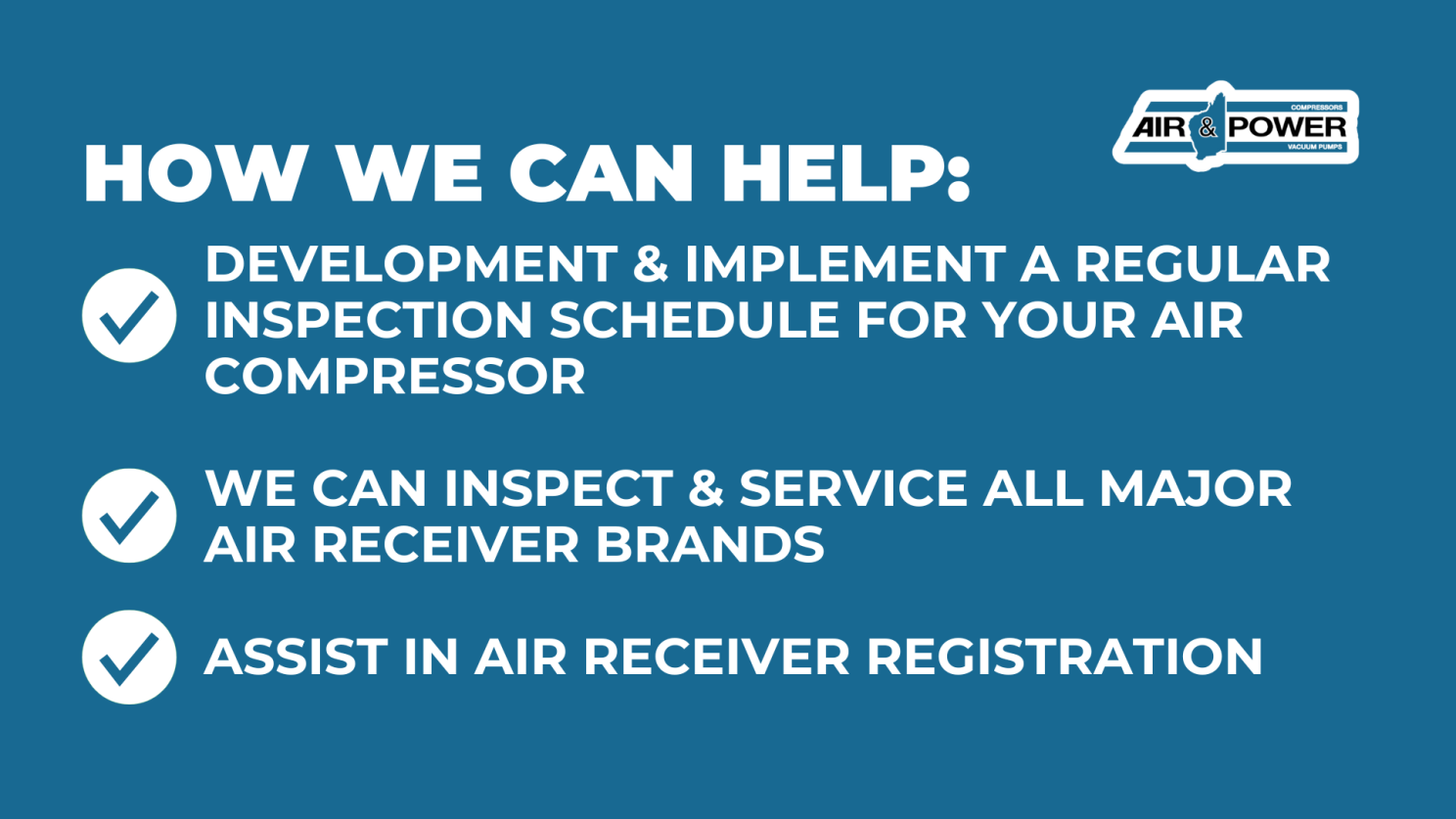 Air Receiver Inspection & Registration in WA with Air & Power