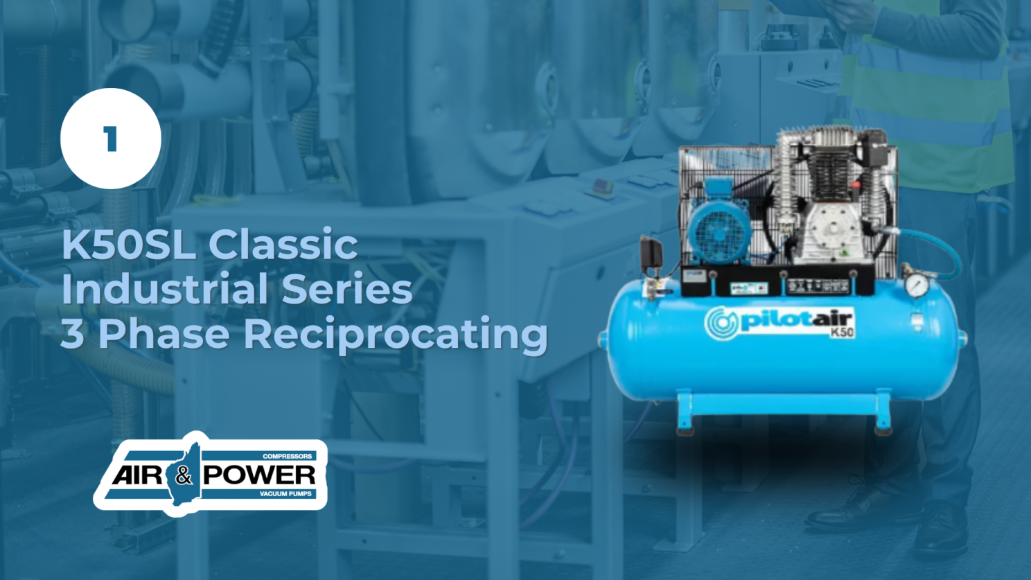 PilotAir Compressor K50SL Reciprocating Compressor 