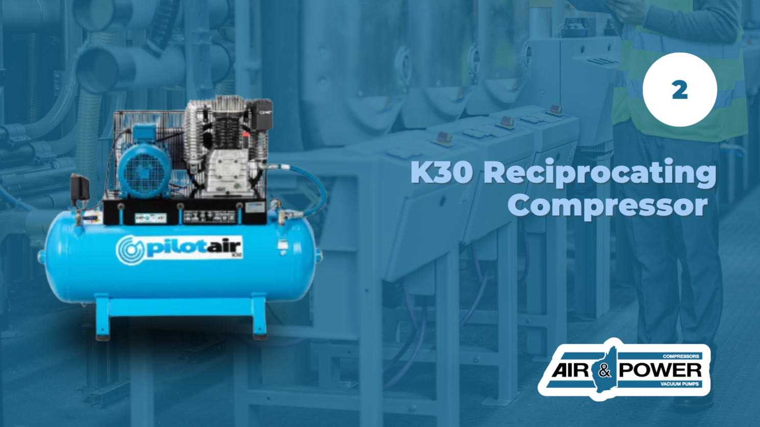 PilotAir K30 Reciprocating Air Compressor 