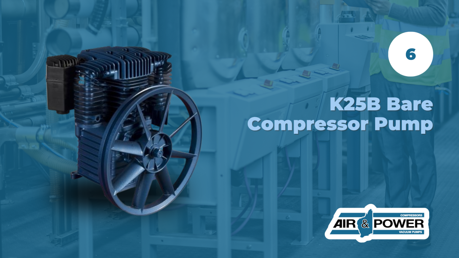 PilotAir K25B Bare Compressor Pump 