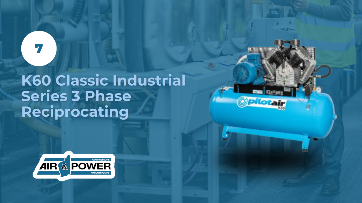 PilotAir K60 Reciprocating Air Compressor 