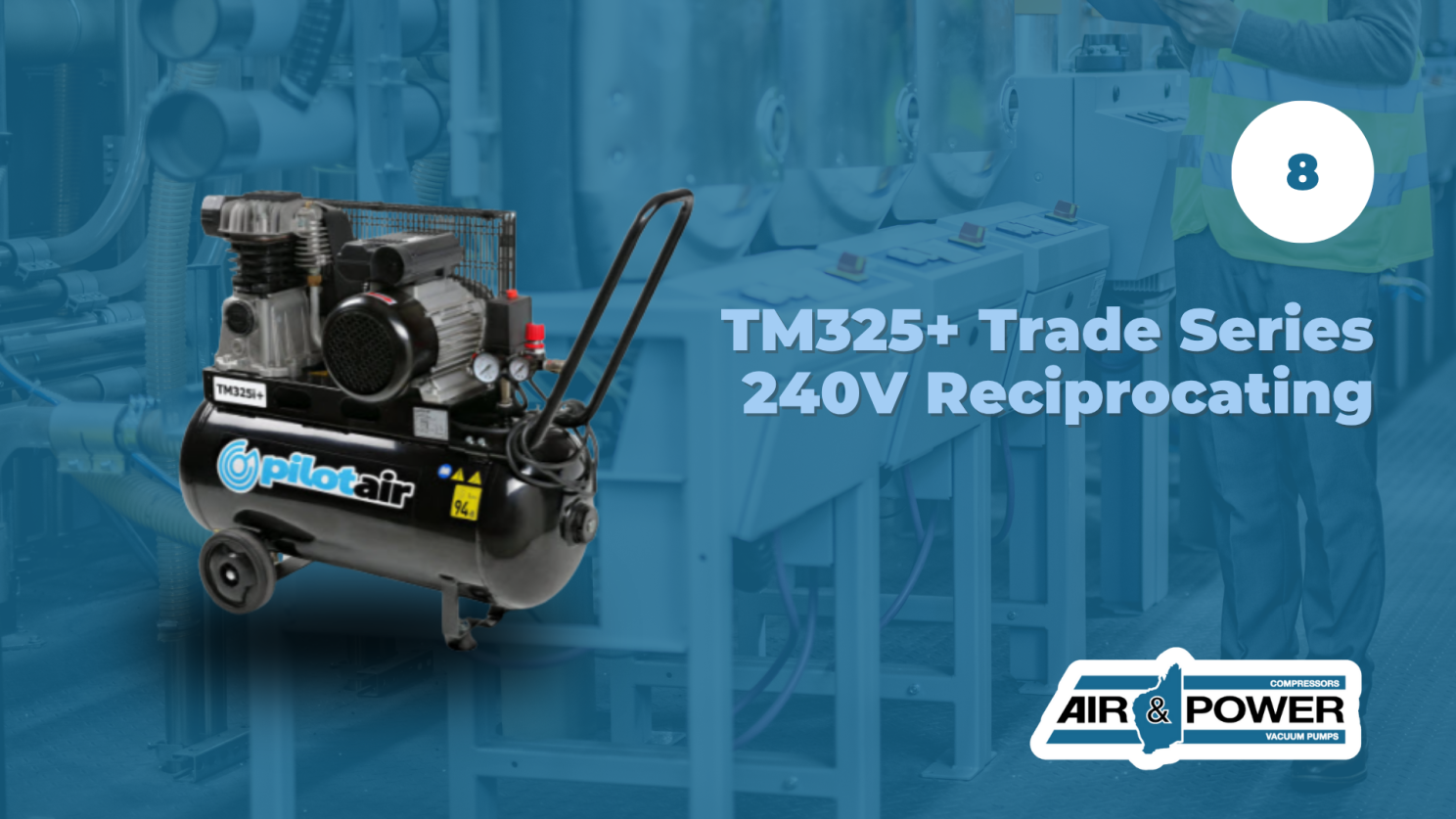 PilotAir TM325+ Reciprocating Air Compressor 