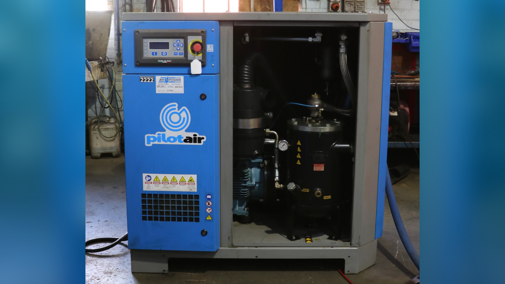 Recently, we completed a full refurbishment and service of a Pilot Air Nobel compressor for a local workshop. The unit was fully tested before being returned to the site, ready for ongoing use without interruption.