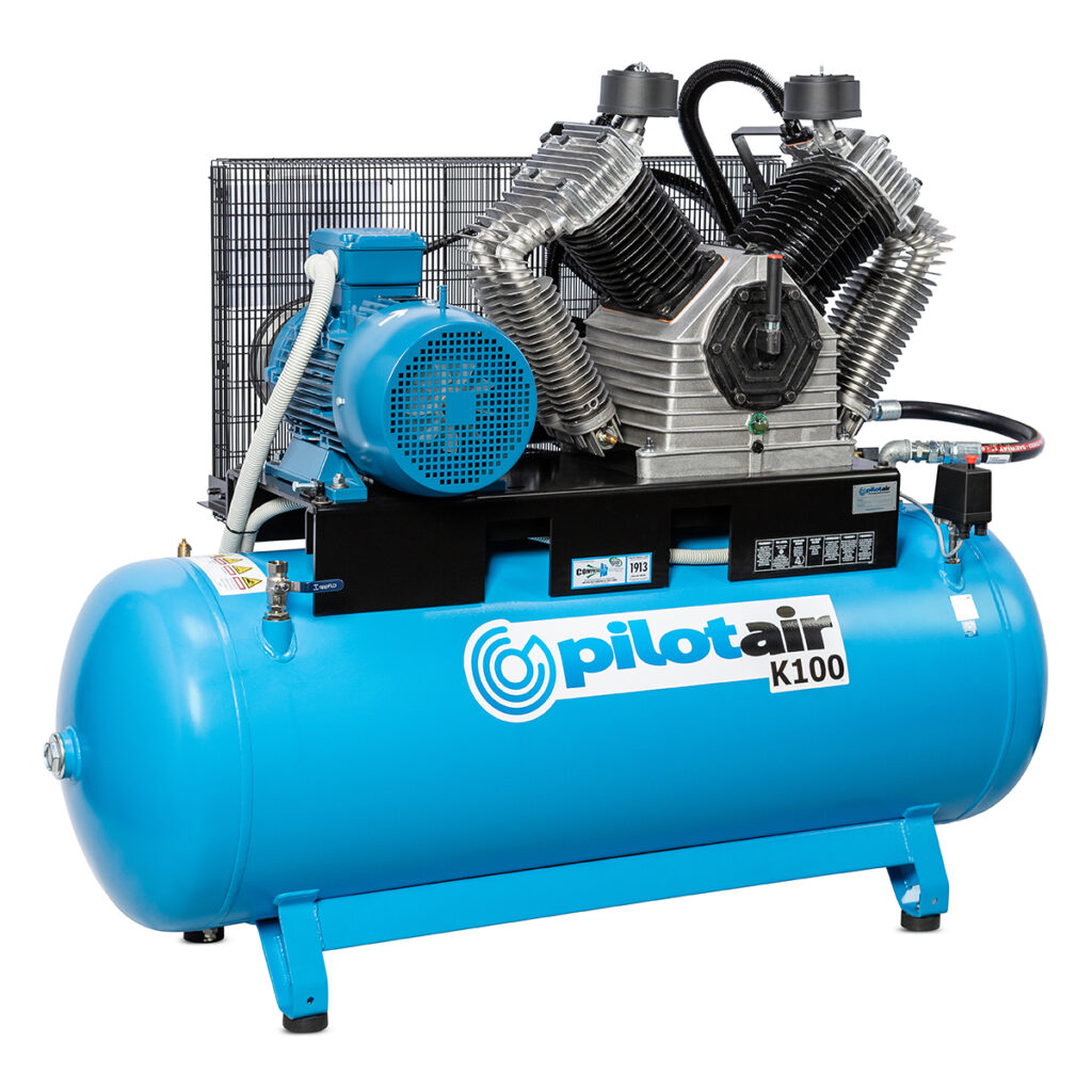 K100 LH Air Compressors 21 Pilot Air K100 415V Three Phase Reciprocating Compressor