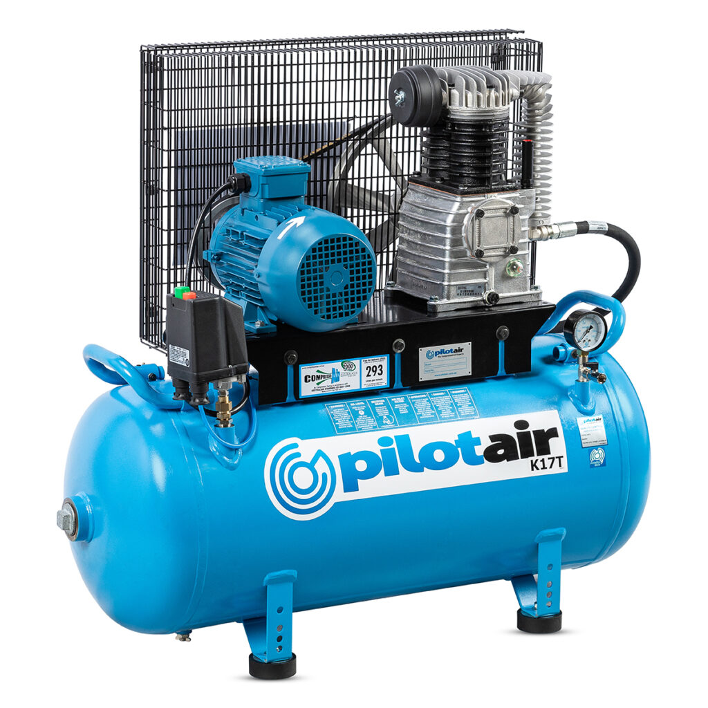 K17T LH Air Compressors 15 Pilot Air K17T Three Phase Horizontal Compressor