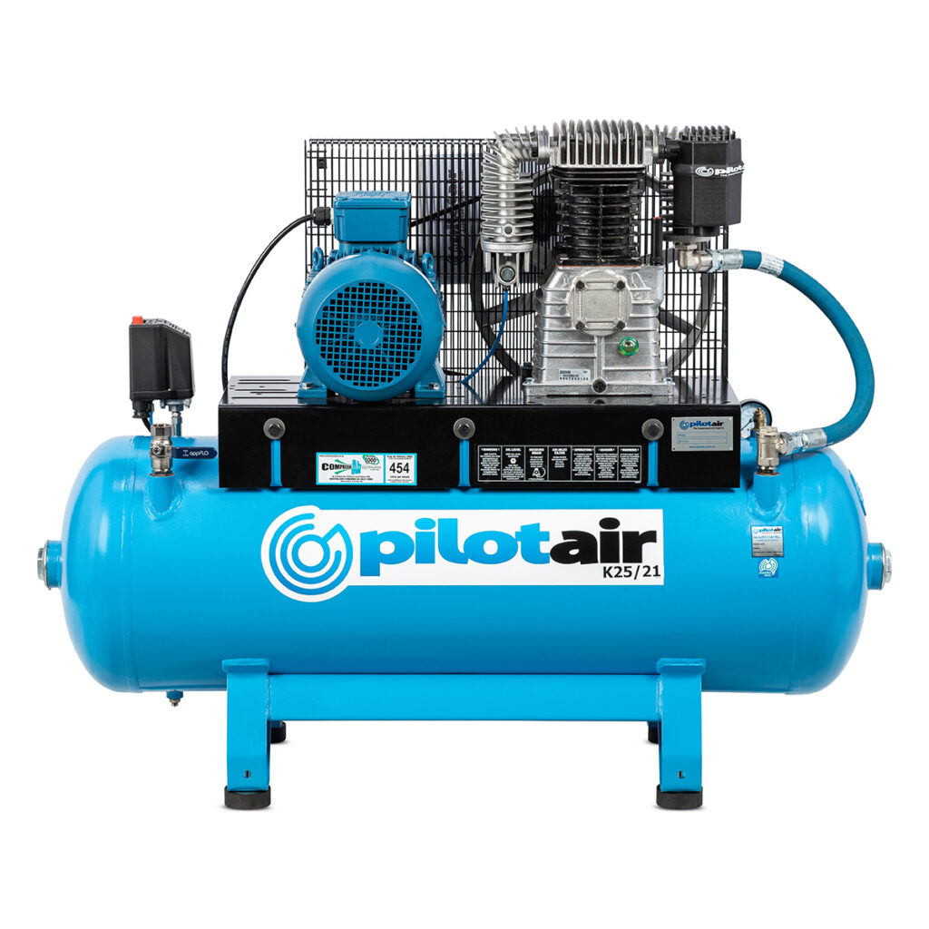 K2521 Air Compressors 17 Pilot Air K25/21 415V Three Phase Reciprocating Compressor