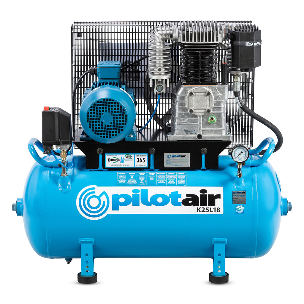 K25L18 Air Compressors 16 Pilot Air K25L18 Three Phase 415V Horizontal Reciprocating Compressor