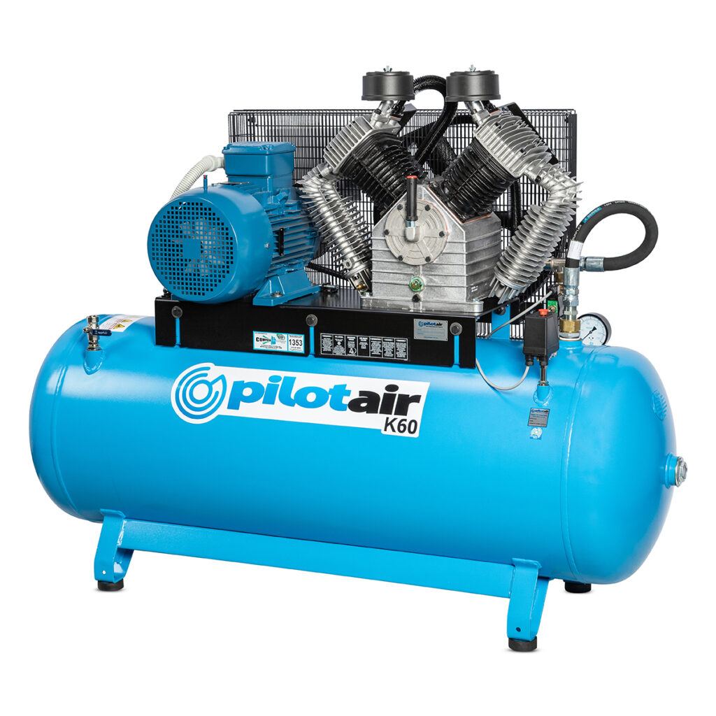 K60 RH Air Compressors 20 Pilot Air K60 415V Three Phase Reciprocating Air Compressor