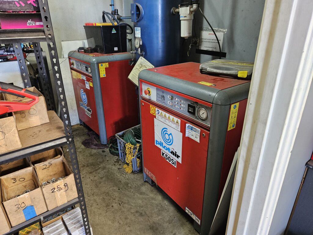 Prior setup 2x K50SIs How Air & Power Upgraded Integrity Tyres to a Reliable, Fit-for-Purpose Compressed Air Setup 1